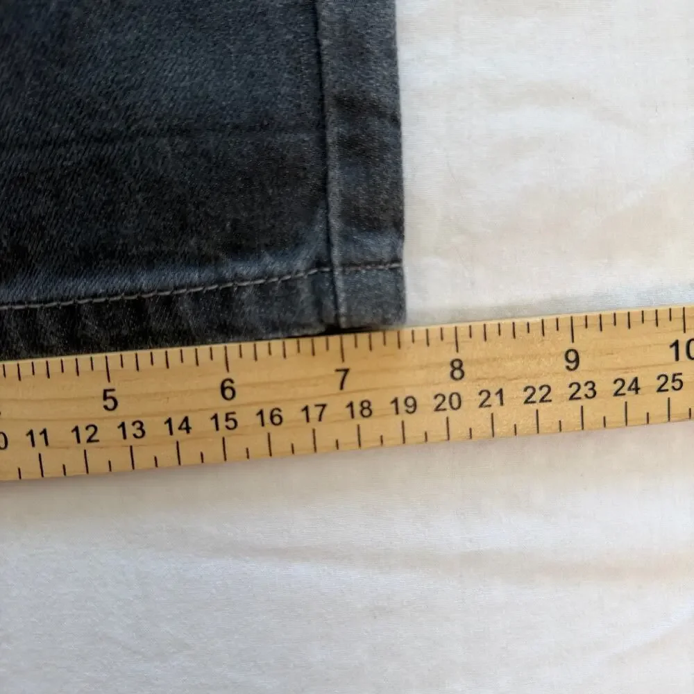 Levi's 514 Jeans Mens 28 x 30 Washed Black Droit Slim Straight Denim Dark Wash - Picture 8 of 11